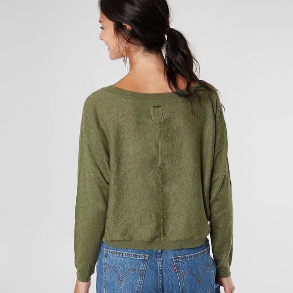 Billabong “No Regrets” Wide Neck Cropped Sweater - Picture 4 of 4